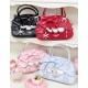 Mademoiselle Pearl Bow Rabbit Bag(Reservation/4 Colours/Full Payment Without Shipping)